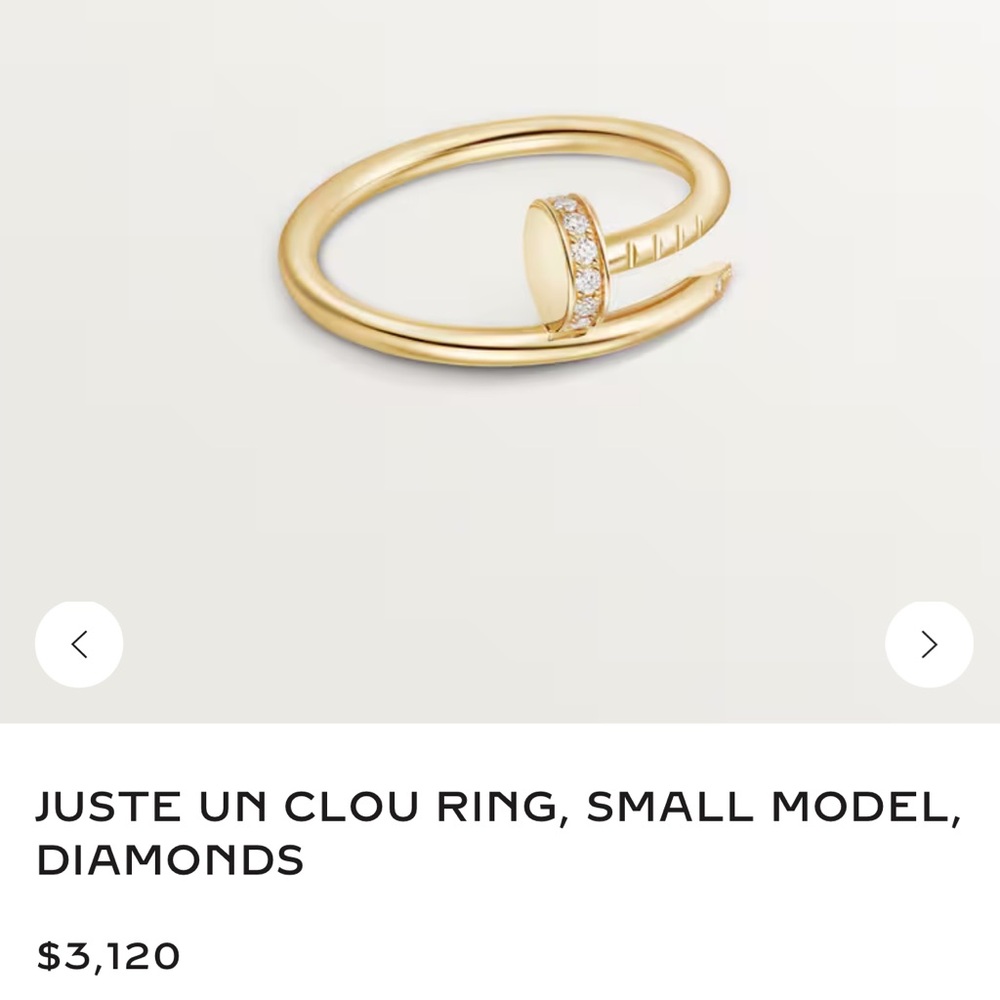 Cartier Juste Un Clou Diamond Ring